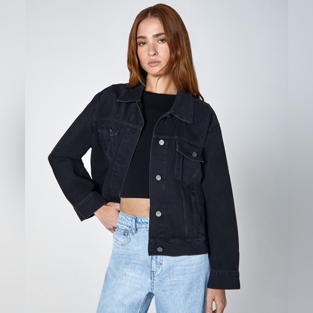 Classic Black Denim Jacket